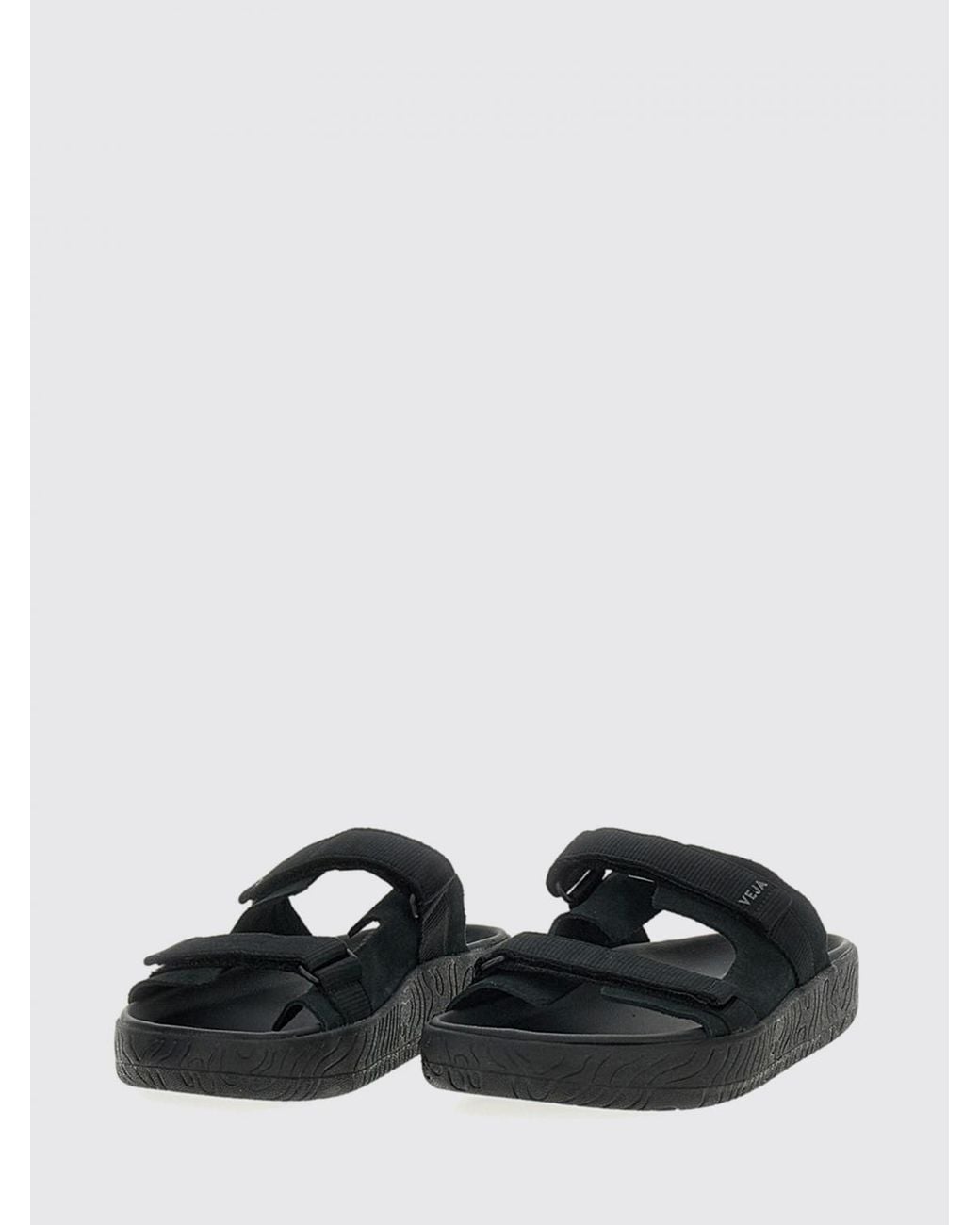 Veja Black Arpoador Suede Sandals for men
