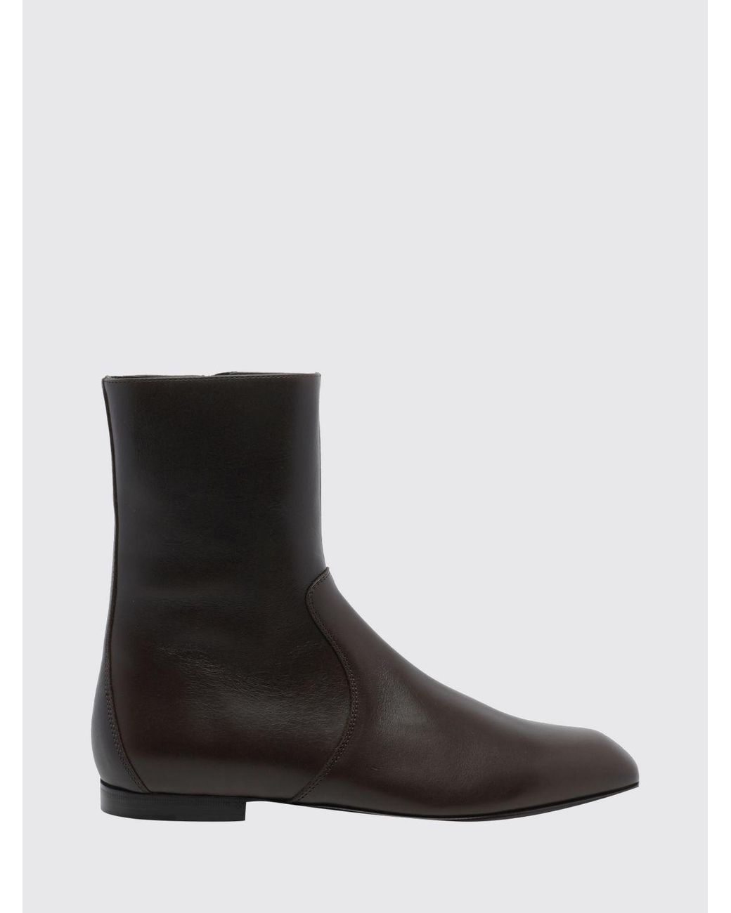 Khaite Black Colt Tapered-Toe Ankle Boots