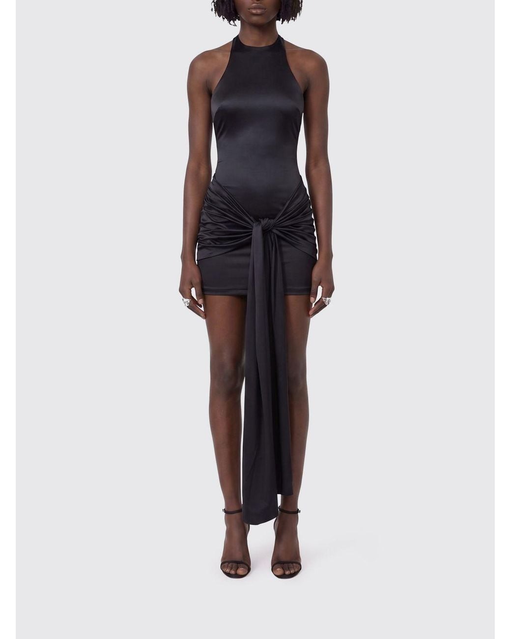 VENUJA Blue Crêpe Mini Dress