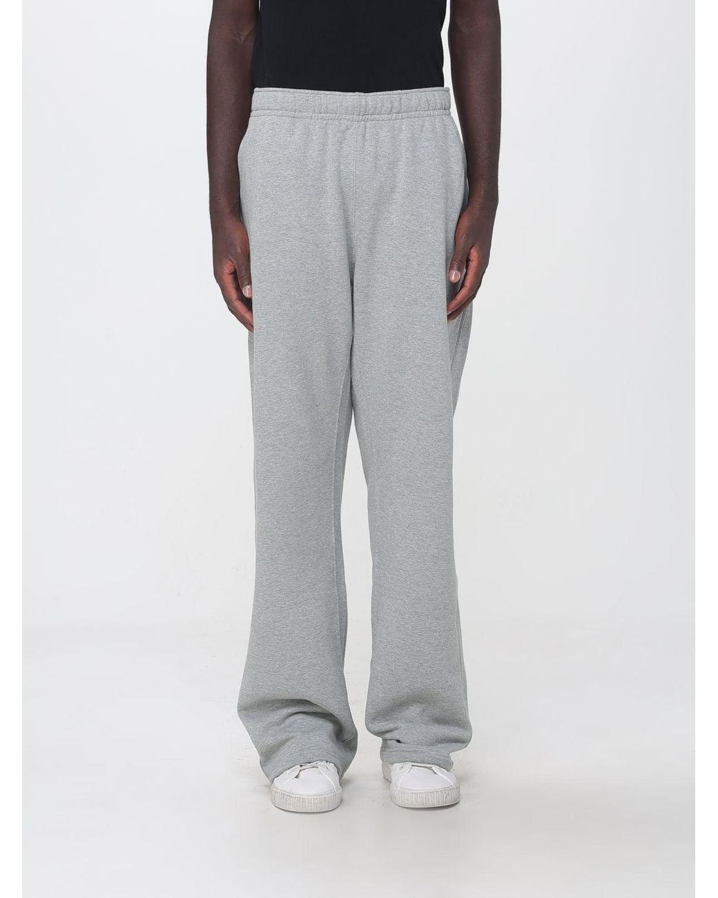 Nike Gray Jersey Joggers With Elasticated Waist And Swoosh Logo for men