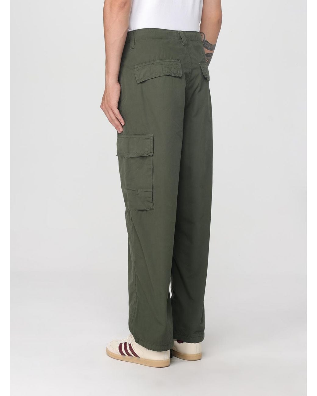 Carhartt Green Relaxed Fit Cargo Pants for men