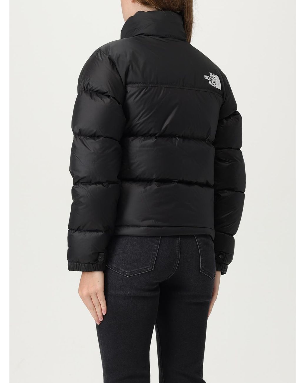 The North Face Black Nylon Jacket By With Logo