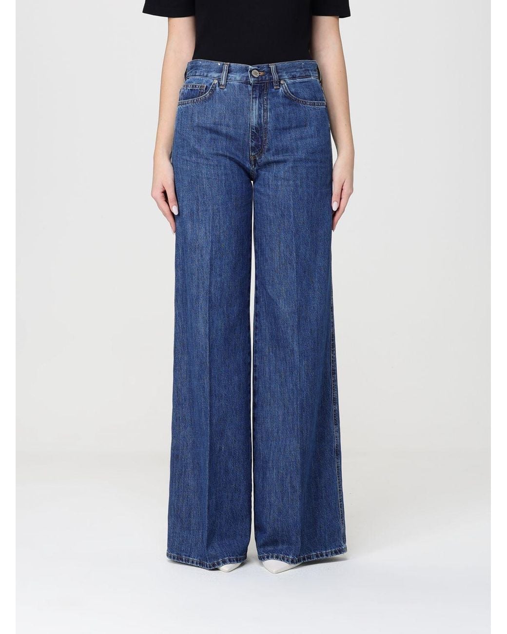 PT Torino Blue Palazzo Jeans