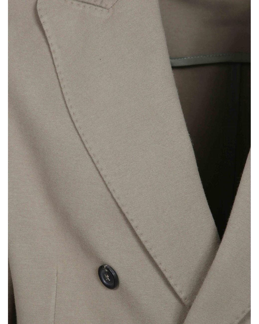 Circolo 1901 Gray Slim Fit Double-Breasted Cashmere Blazer for men