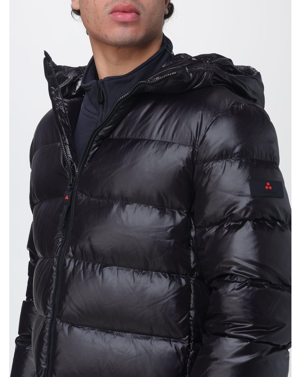 Peuterey Blue Honova Hooded Quilted Down Jacket for men
