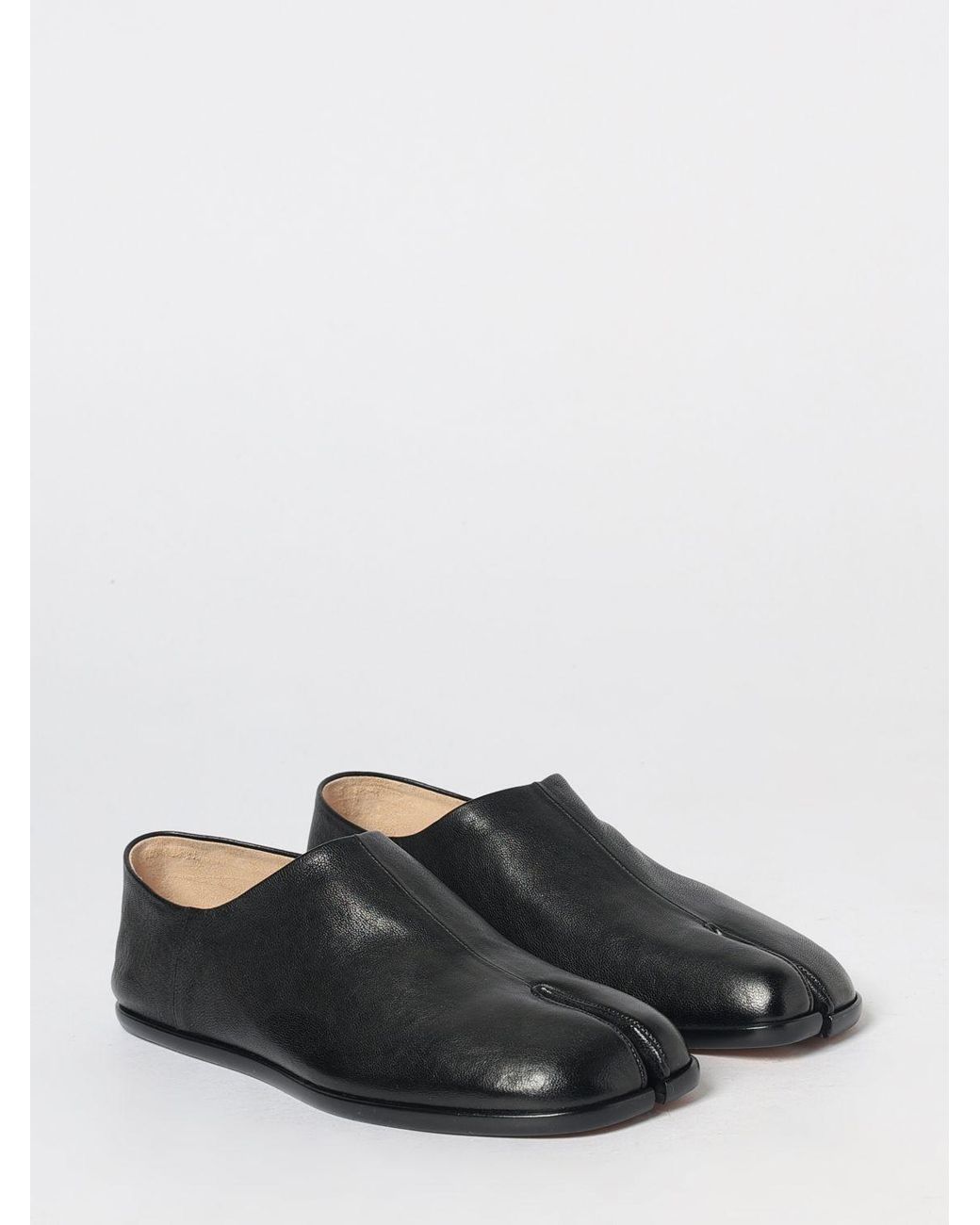 Maison Margiela White Tabi Split-Toe Leather Loafers for men