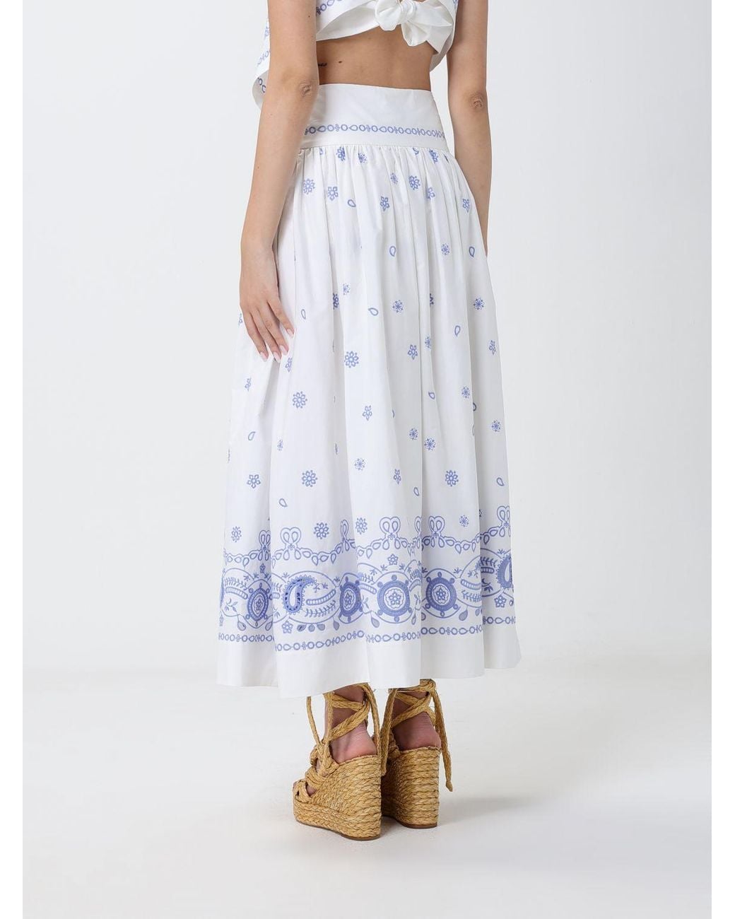 Self-Portrait Blue Skirt