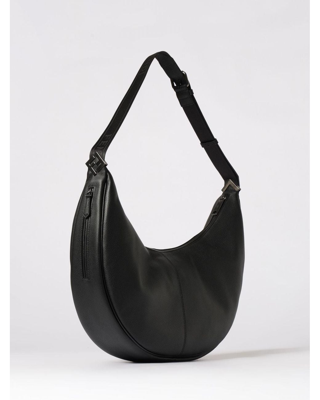 Fendi Black Melon Grained Leather Bag for men