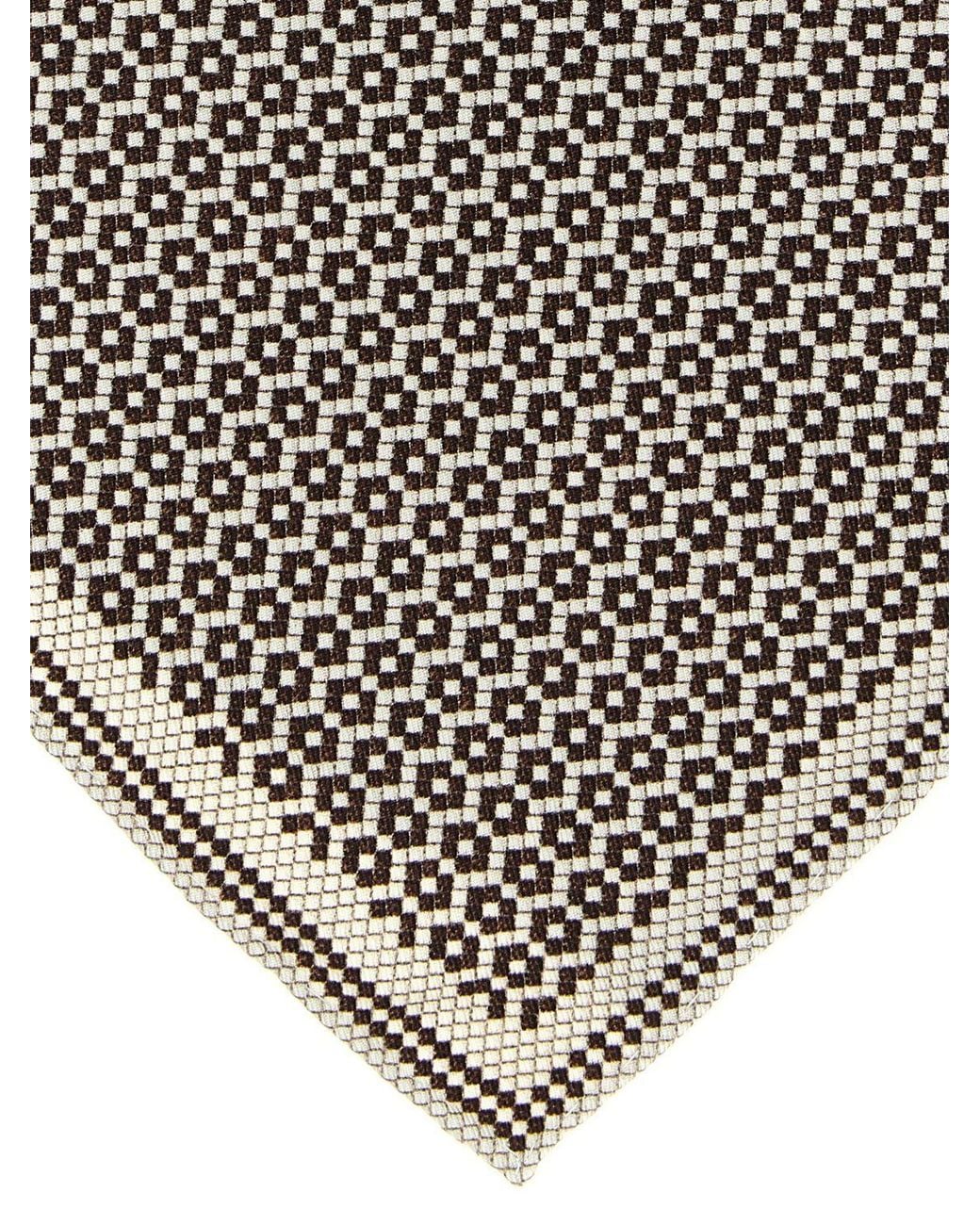 Pañuelo De Bolsillo De Pura Seda Con Estampado Abstracto Brunello Cucinelli de hombre de color Gray