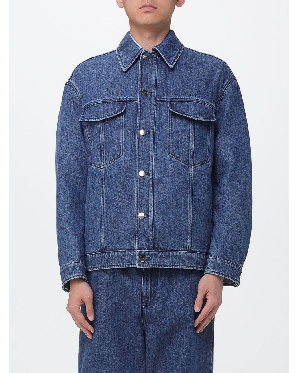 Fendi Blue Denim Jacket for men