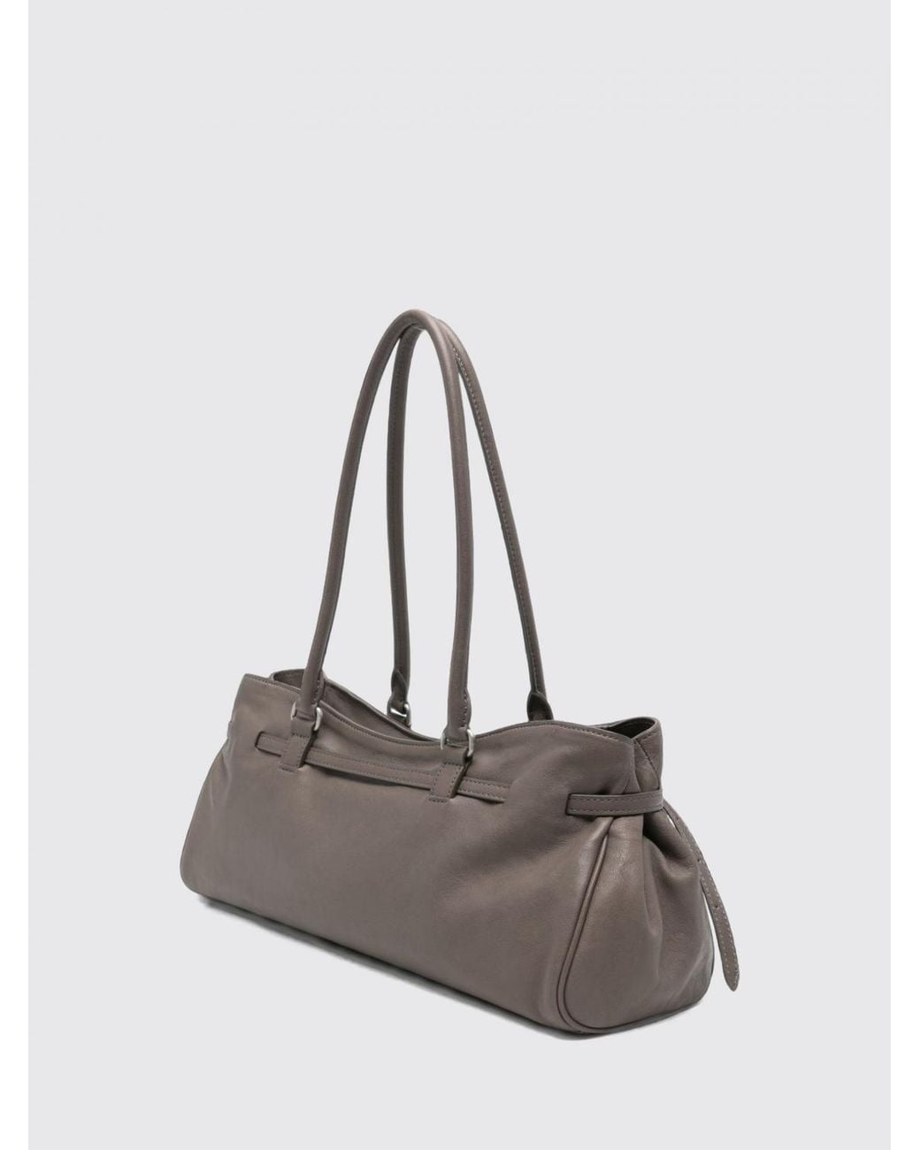 MARGE SHERWOOD Gray Soft Grandma Shoulder Bag