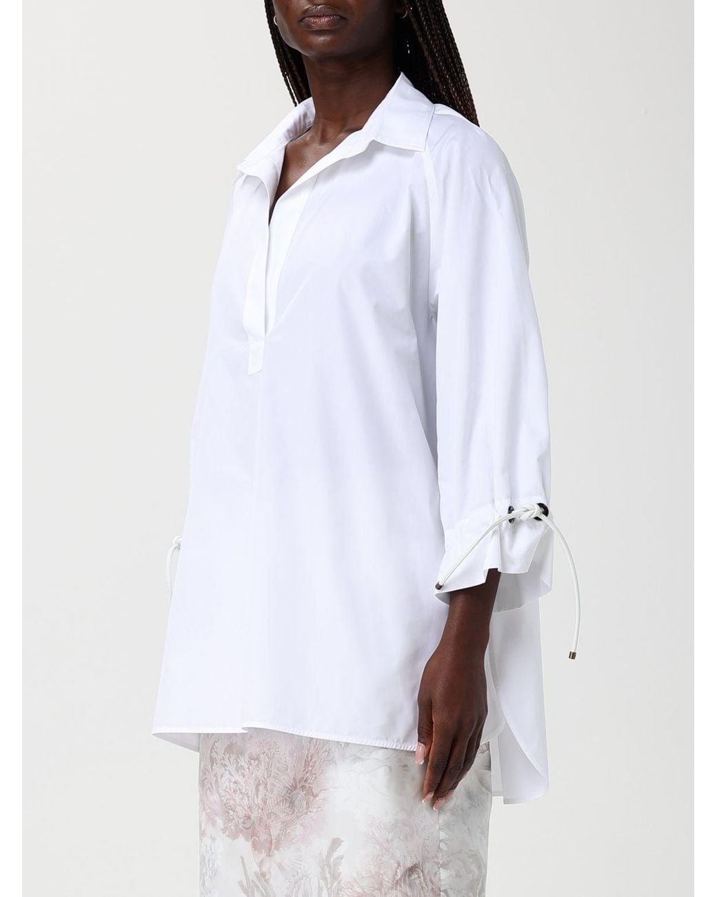 Max Mara White Classic Poplin Shirt