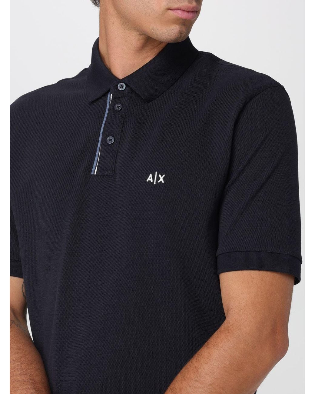 ARMANI EXCHANGE Blue Polo Shirt for men