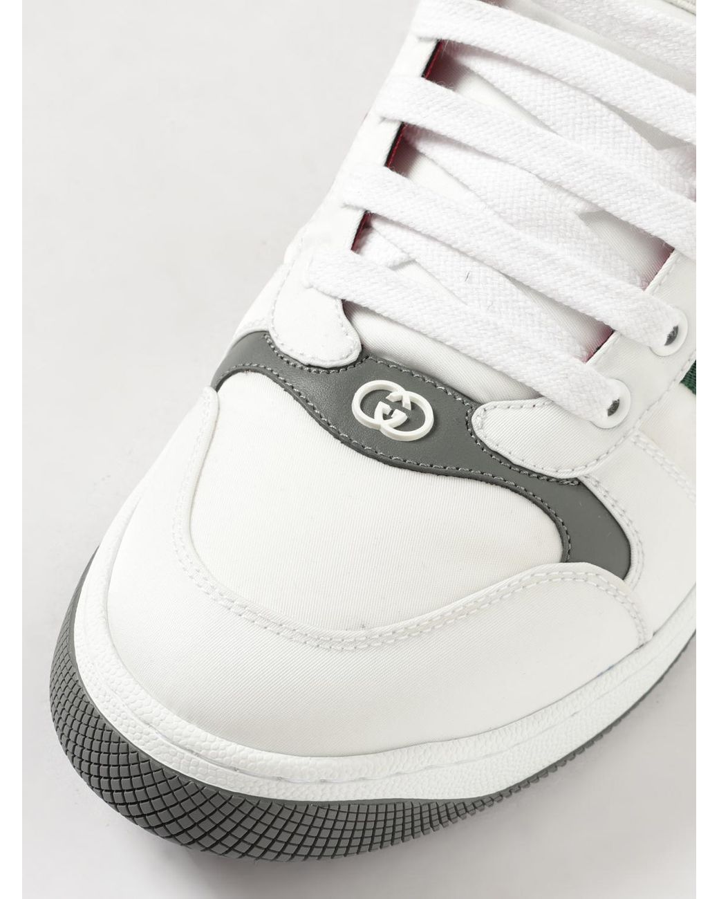 Gucci White Screener Sneakers for men