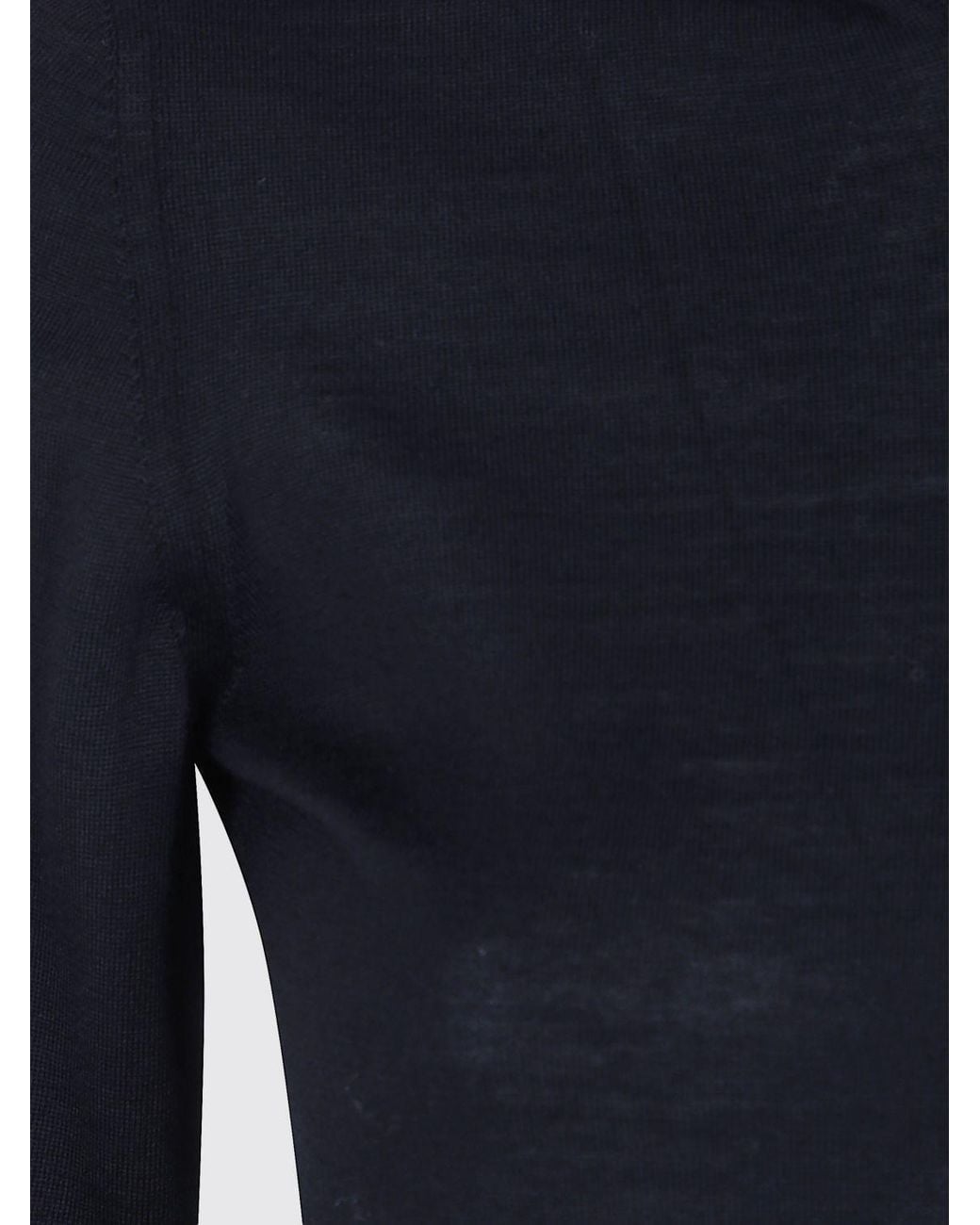 Mrz Blue Ribbed-Trim Virgin Wool Crewneck Jumper