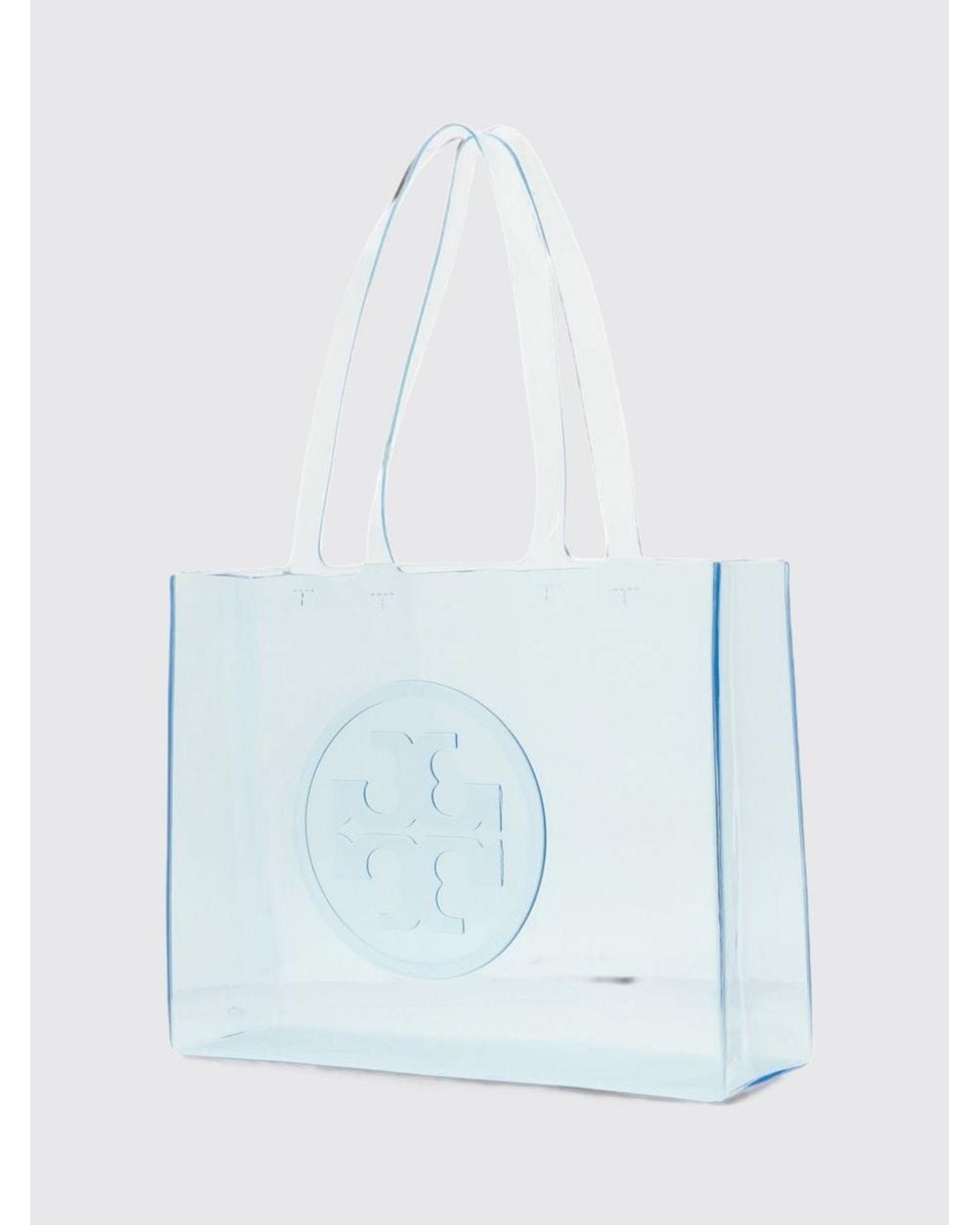 Tory Burch Blue T Monogram Tote Bag