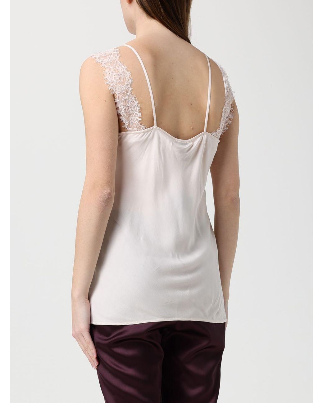 Pinko White Lace Top