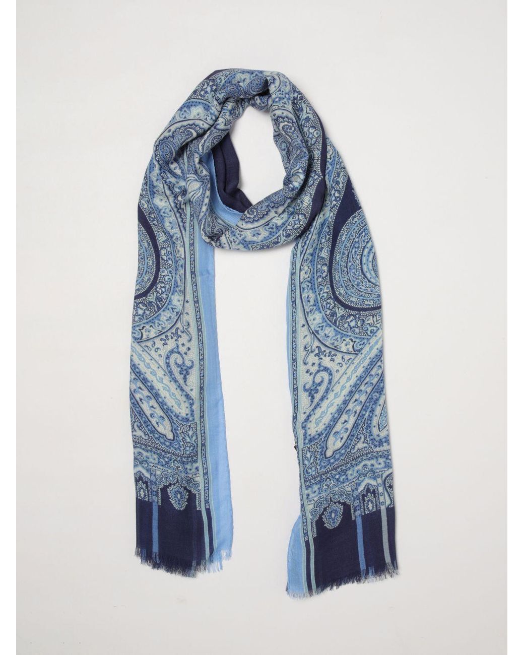 Etro Blue Scarf for men