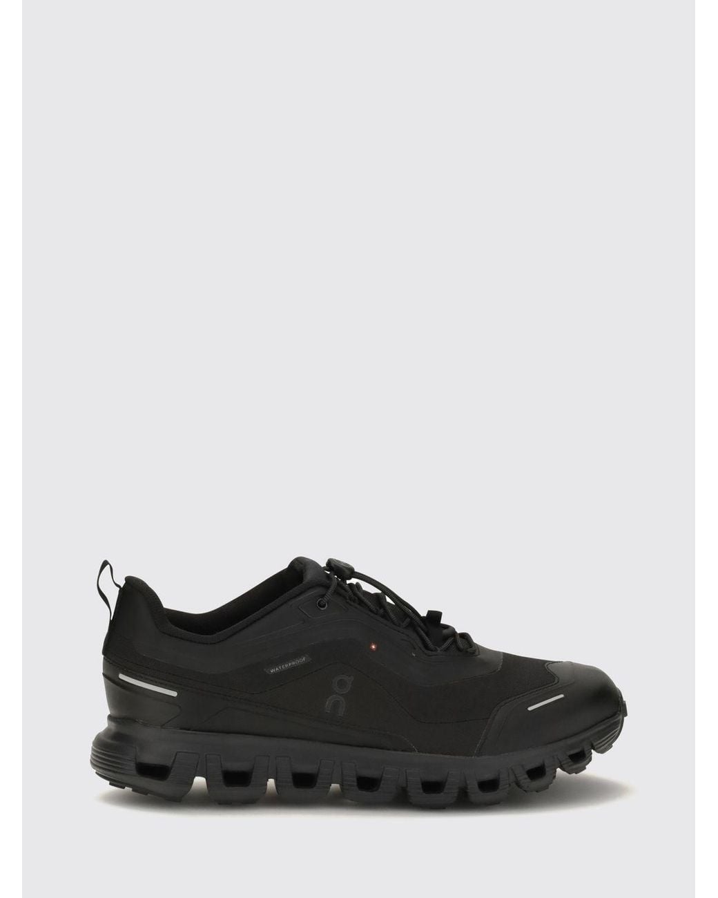 On Shoes Black Cloud 6 Geo Waterproof Sneakers With Cushioned Sole for men
