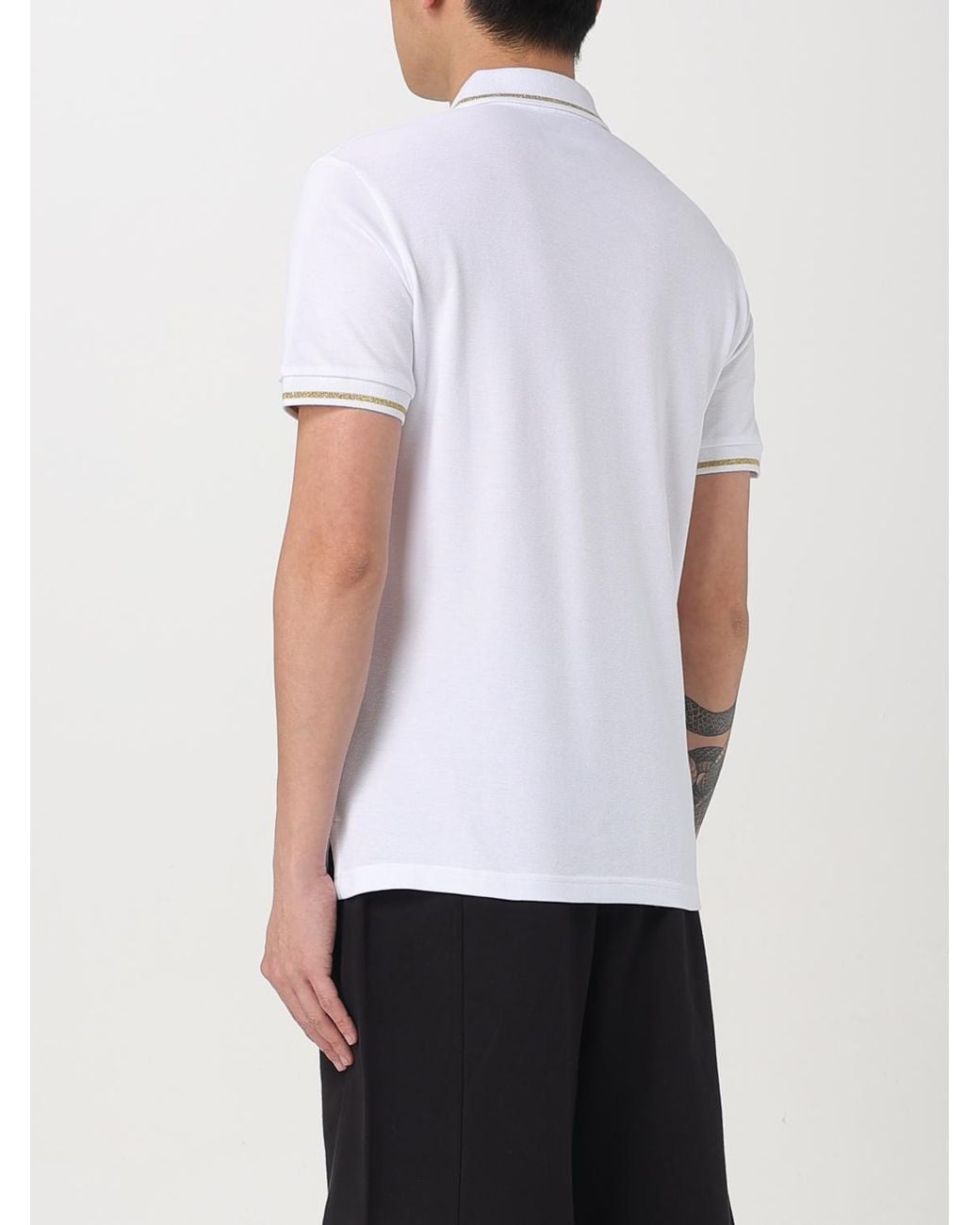 Versace Jeans Couture White Polo Shirt for men