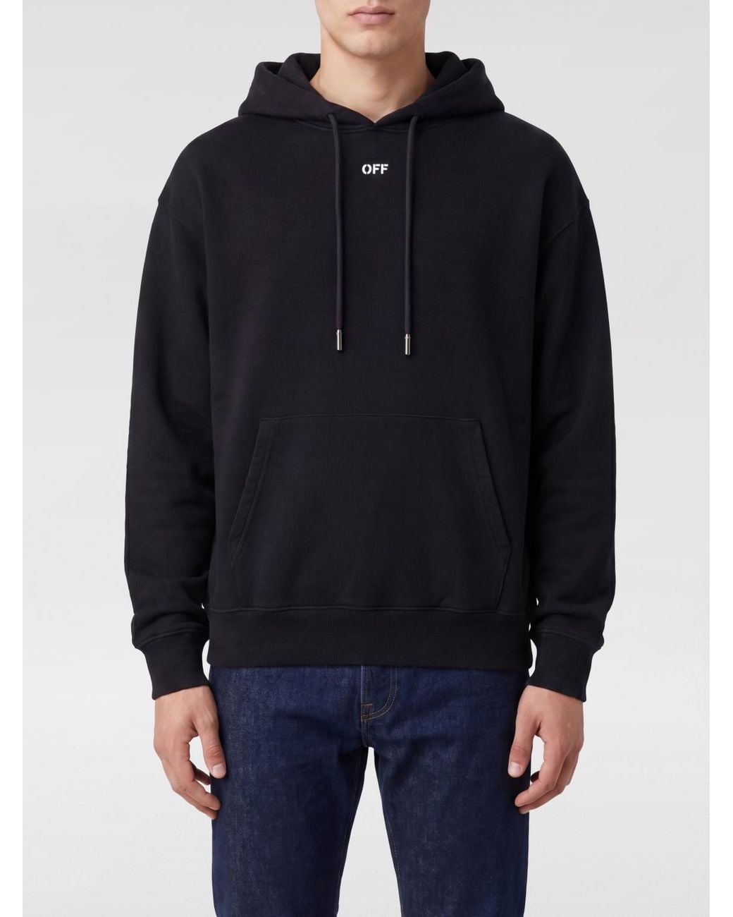 Off-White c/o Virgil Abloh Blue Cotton Hoodie for men