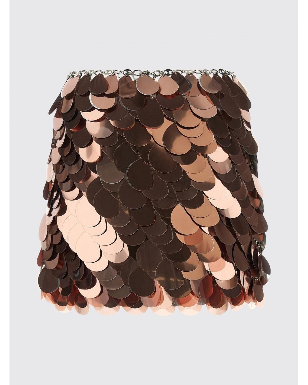 Rabanne Black High-Waisted Sequin-Embellished Pencil Mini Skirt