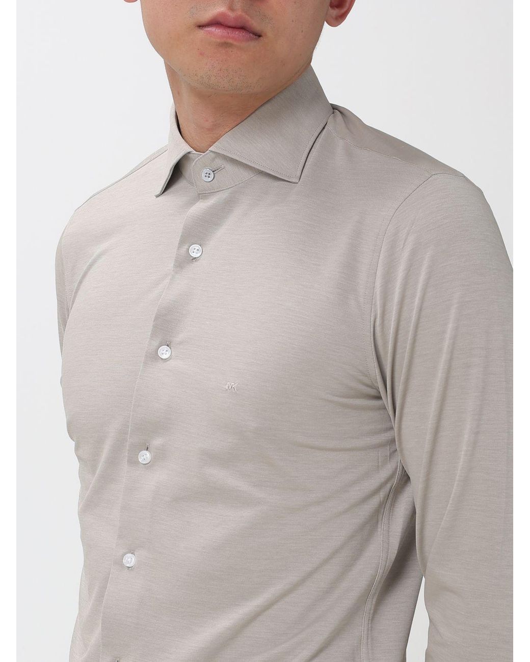 Michael Kors Gray Cotton Blend Shirt for men