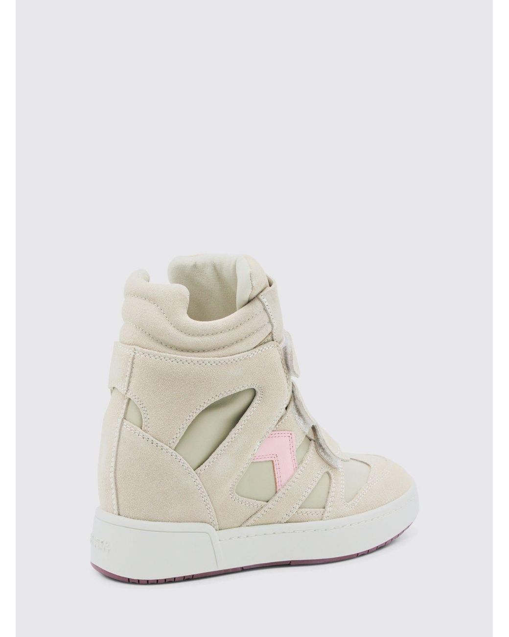 Isabel Marant White Bekett Suede Sneakers