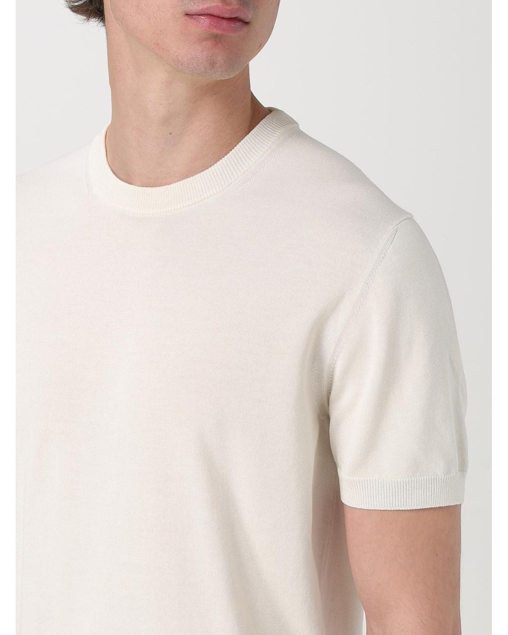 Zanone White Cotton T-Shirt for men