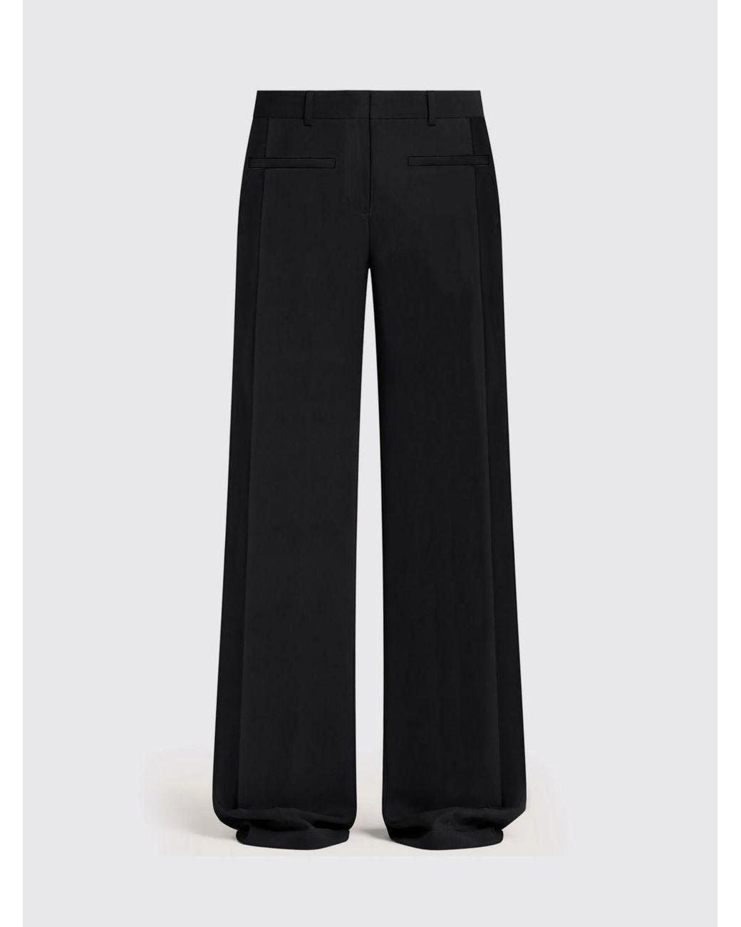 Courreges Black CourrÈ Ges Wide-Leg Crepe Trousers