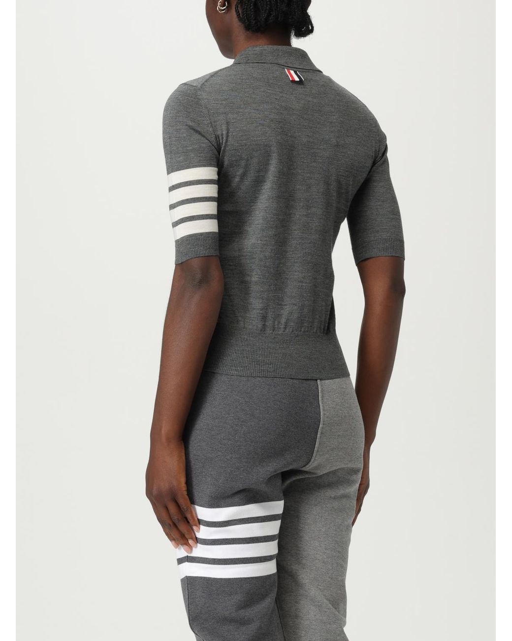 Thom Browne Gray Polo Shirt