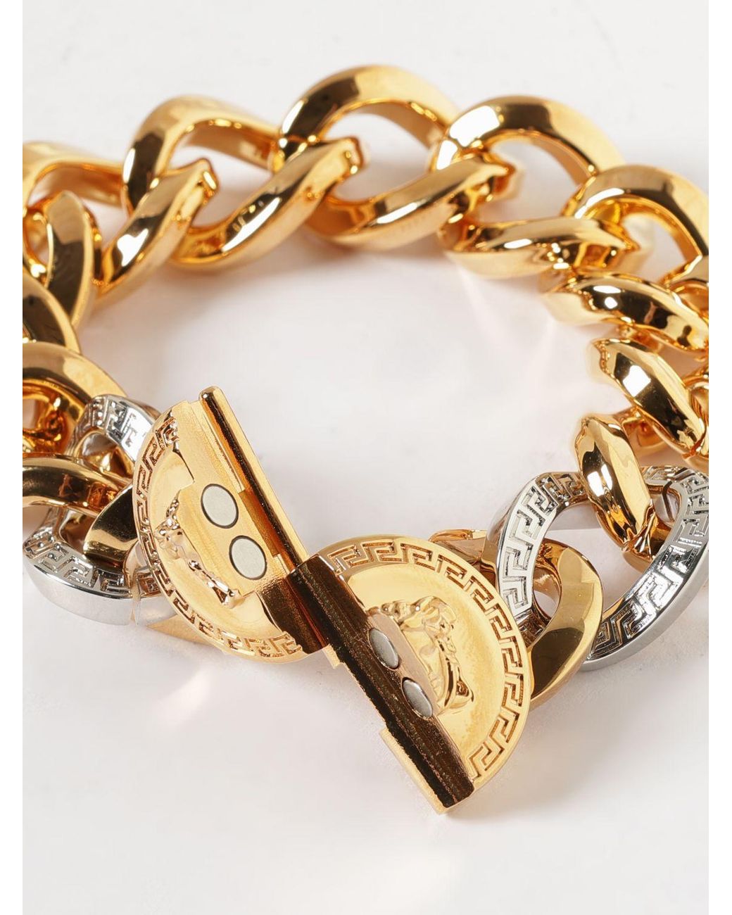 Versace Metallic Medusa Brass Bracelet