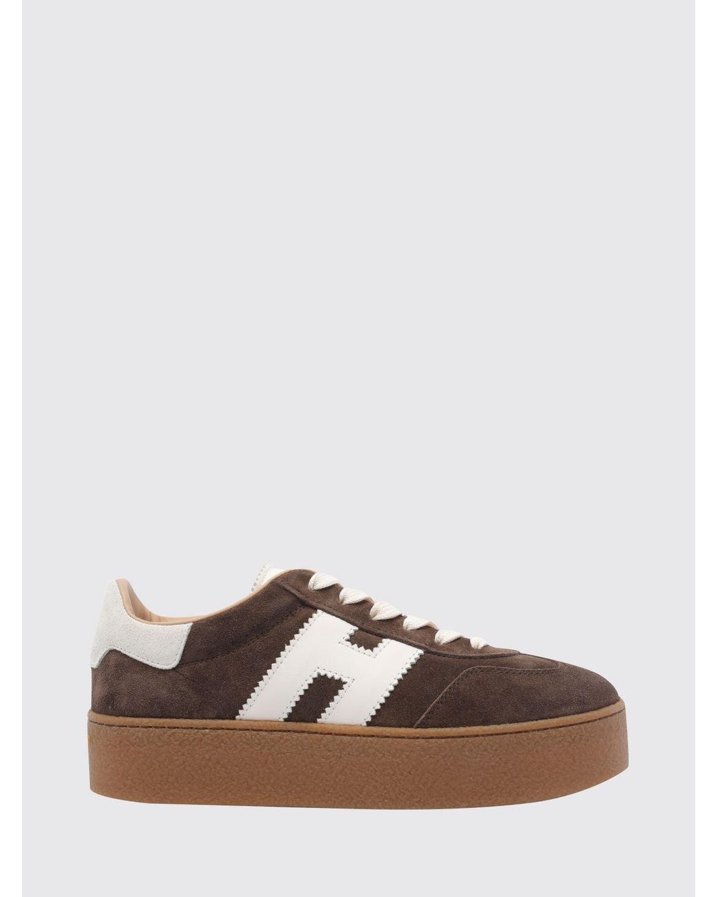 Hogan Brown Cool H698 Platform Sneakers