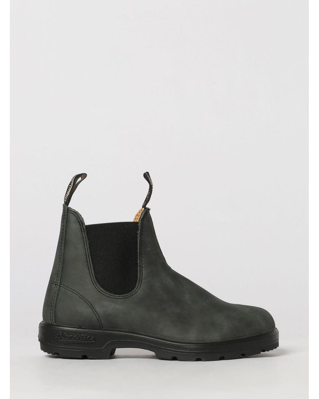 Blundstone Black 587 Aged-Effect Leather Chelsea Boots With Low Heel
