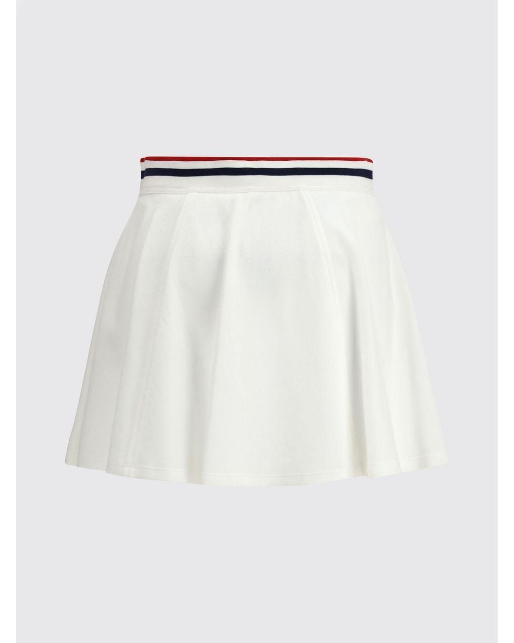 Brunello Cucinelli White Cotton Blend Mini Skirt
