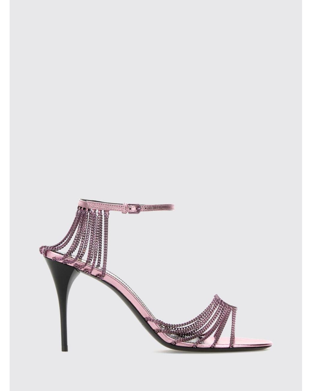 Saint Laurent Pink Heeled Sandal