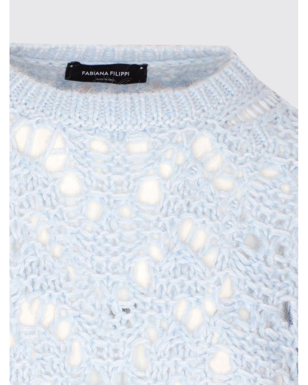 Fabiana Filippi Gray Alpaca Wool Pullover