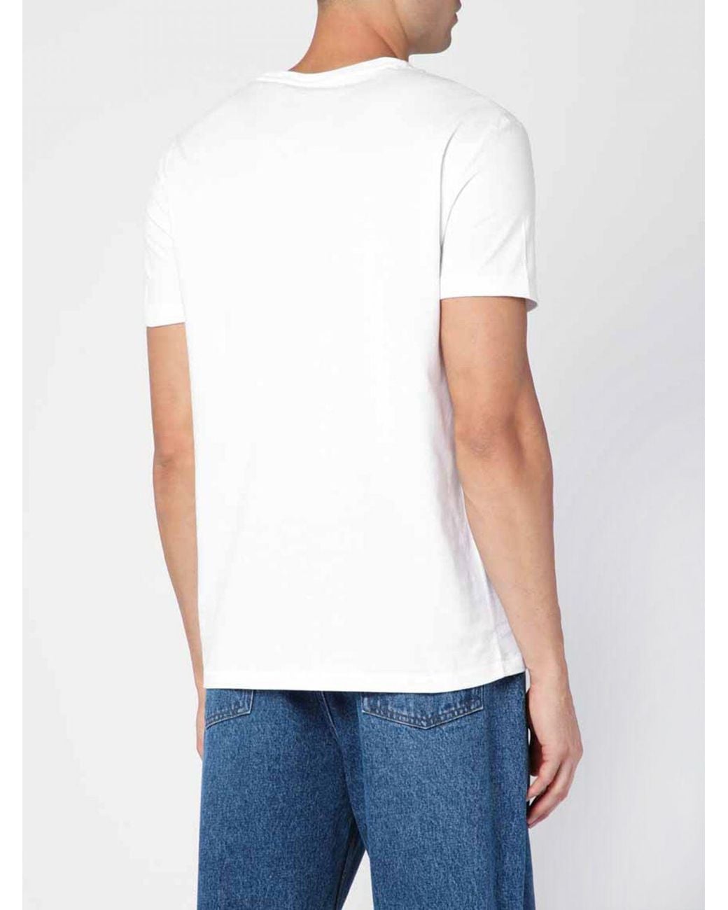 Polo Ralph Lauren White Crewneck Cotton T-Shirt With Embroidered Pony Logo for men