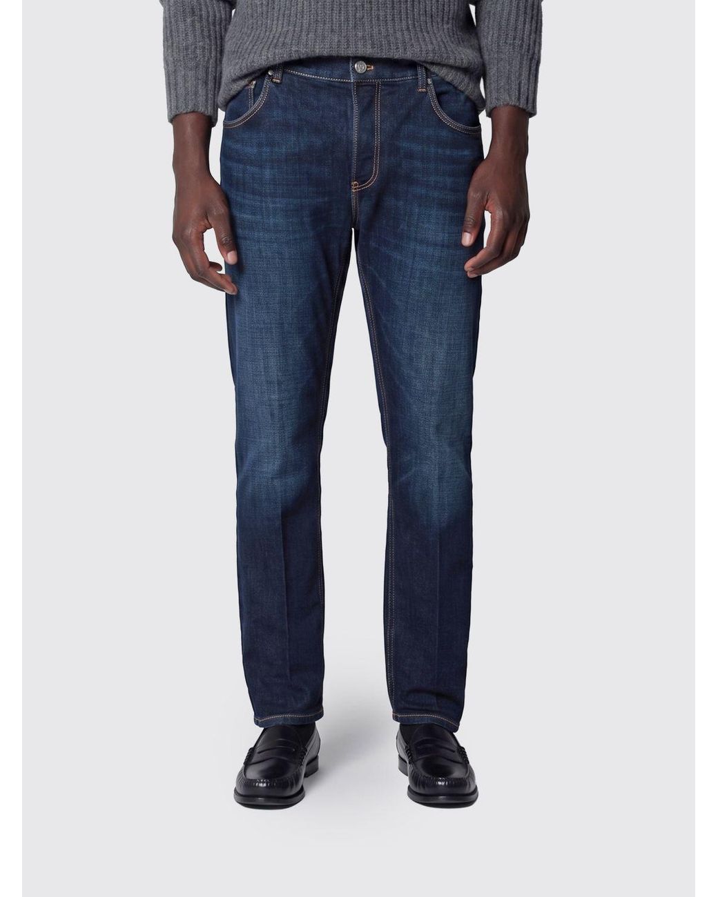 PT Torino Blue Five-Pocket Slim Fit Jeans for men