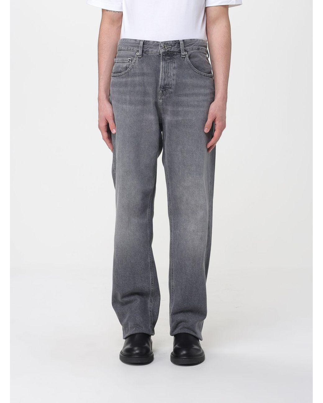 Karl Lagerfeld Gray Straight Jeans for men