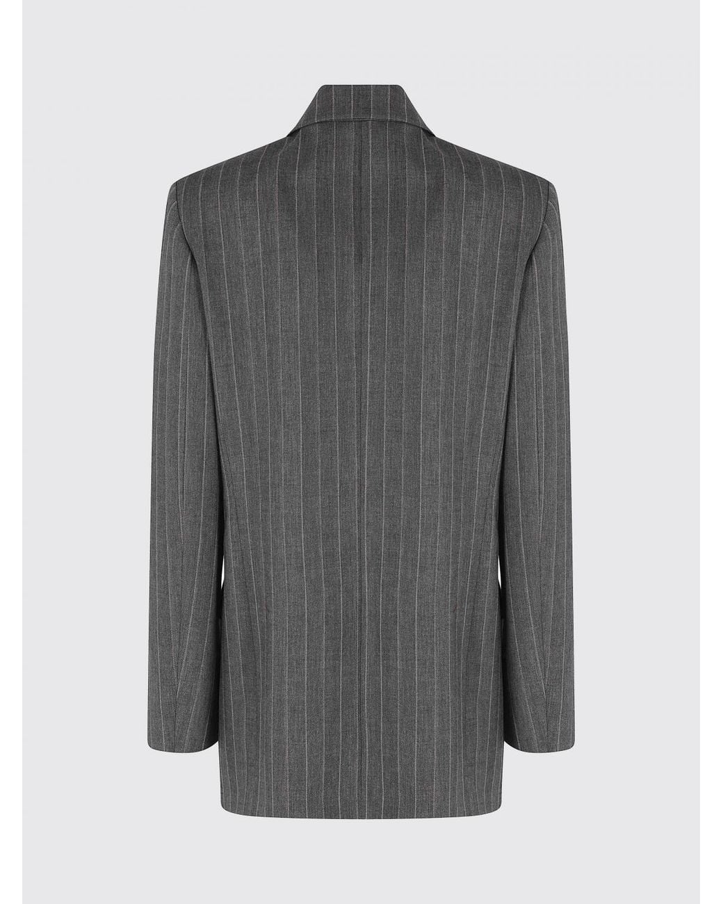Pinko Gray New Guinea Double-Breasted Prince Of Wales Wool-Blend Blazer