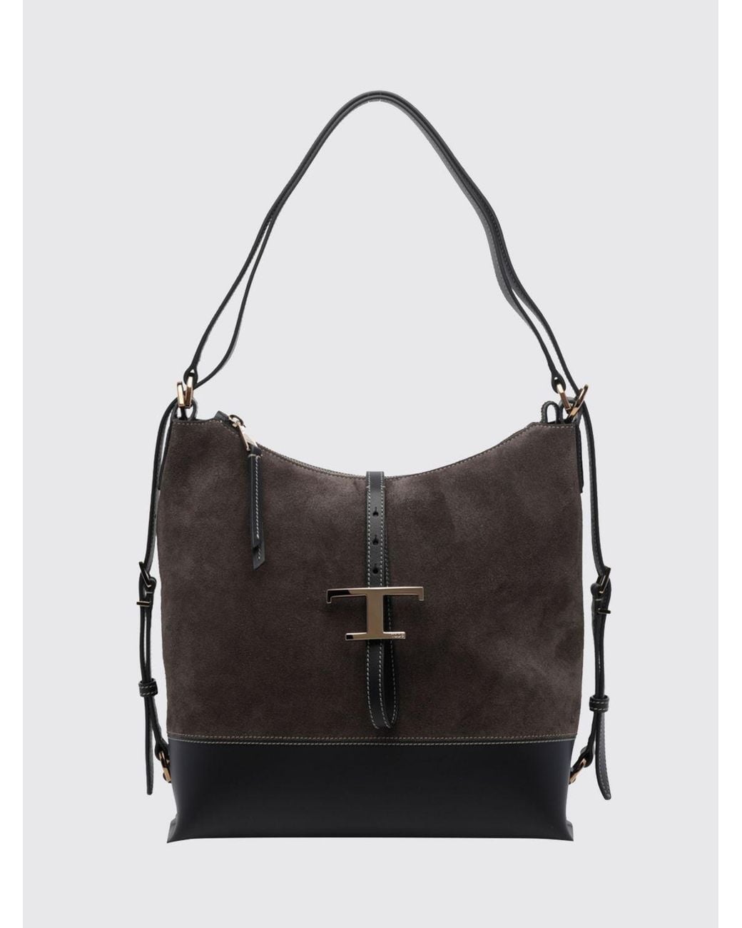 Borsa A Spalla T Timeless Bicolore di Tod's in Black