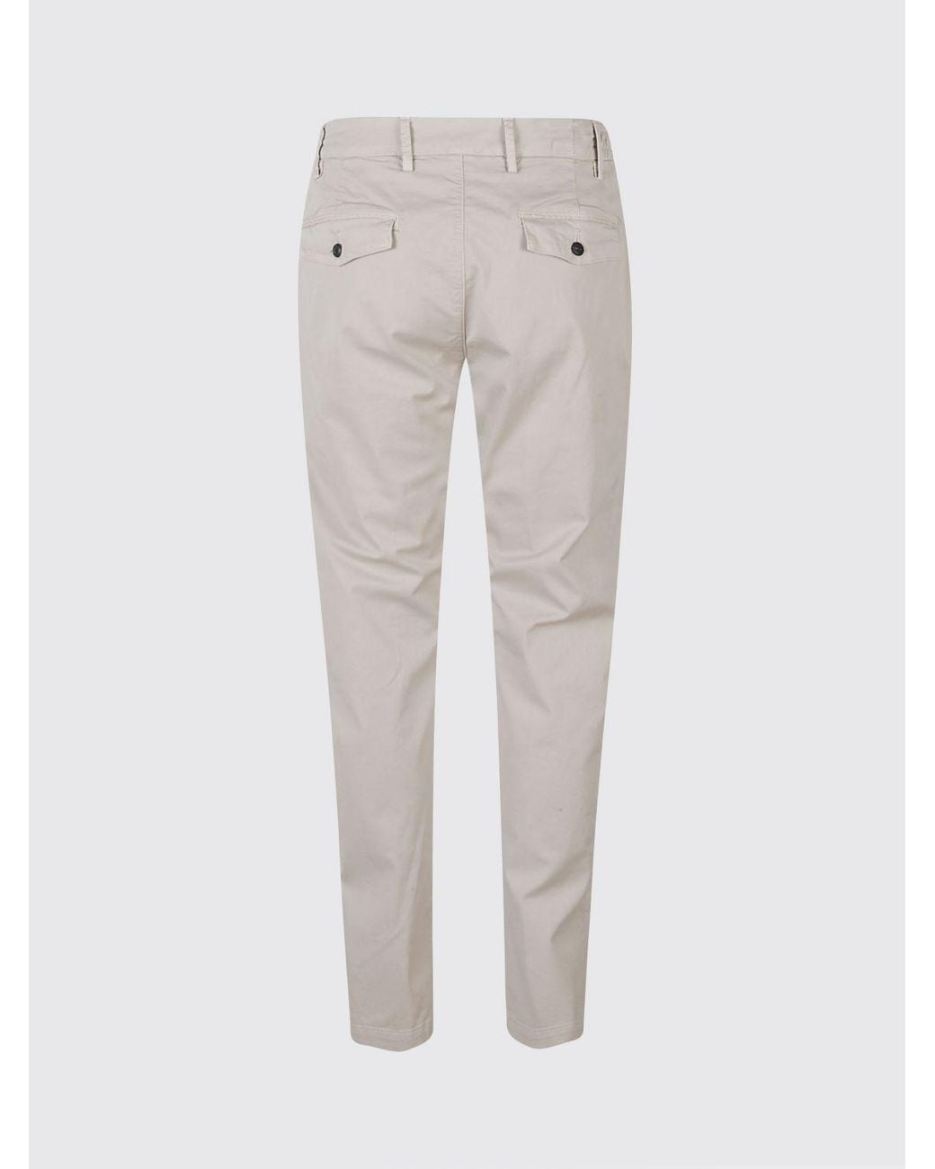 Eleventy Gray Stretch Cotton Chino Trousers for men