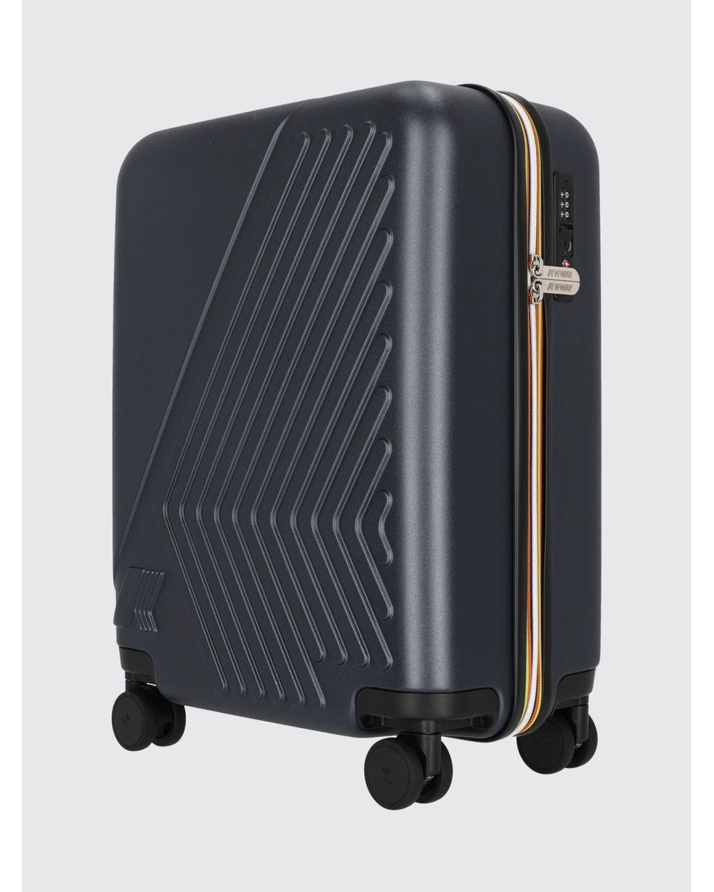 K-Way Gray Eudoxie Hardshell Cabin Trolley for men