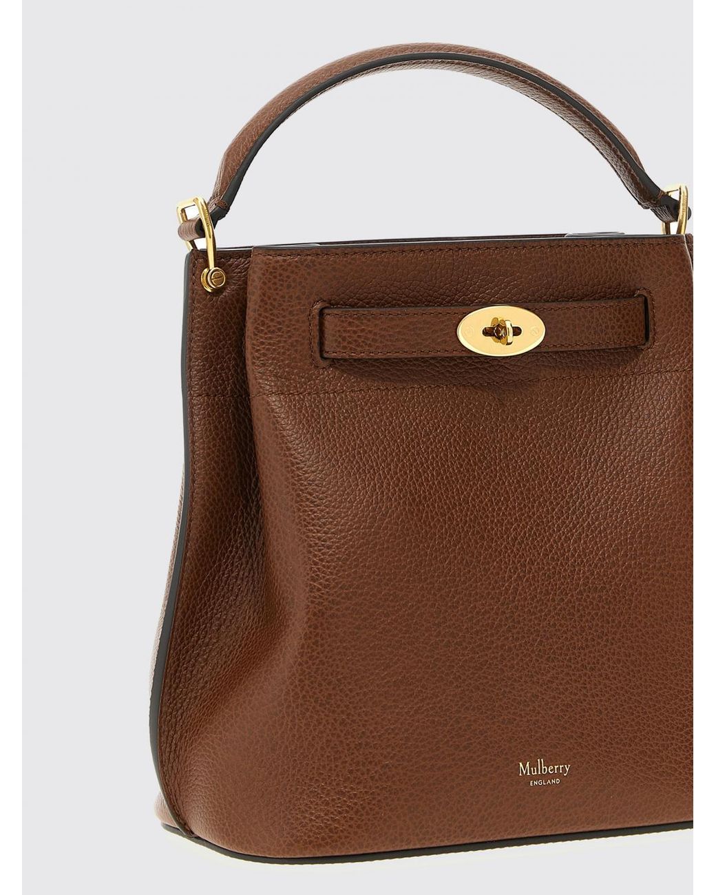 Mulberry Brown Islington Turn Lock Bucket Bag