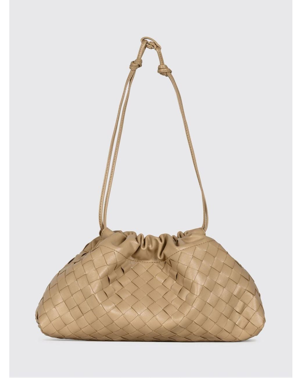 Bottega Veneta Natural Dustbag Notte Woven Calfskin Leather Bucket Bag