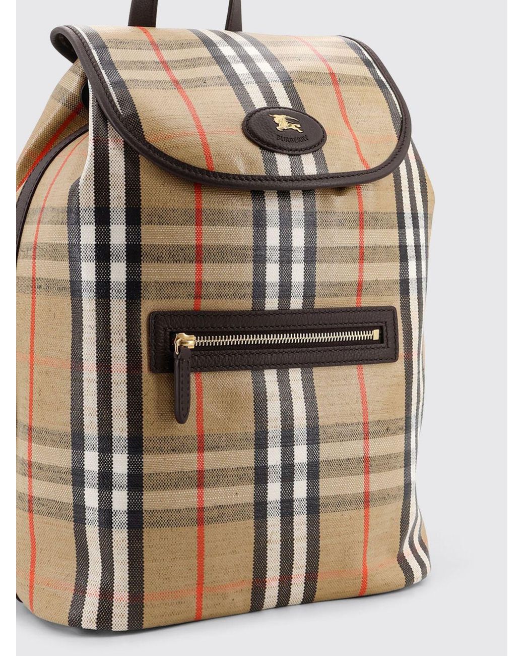 Burberry Natural Check Canvas Backpack for men