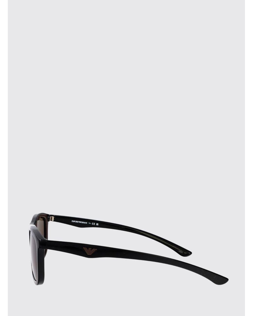 Emporio Armani Brown Aviator Sunglasses for men