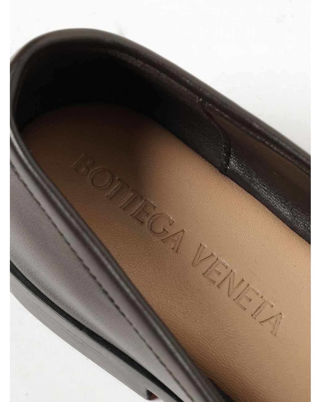 Bottega Veneta White Silenzio Intrecciato Leather Loafers With Low Heel
