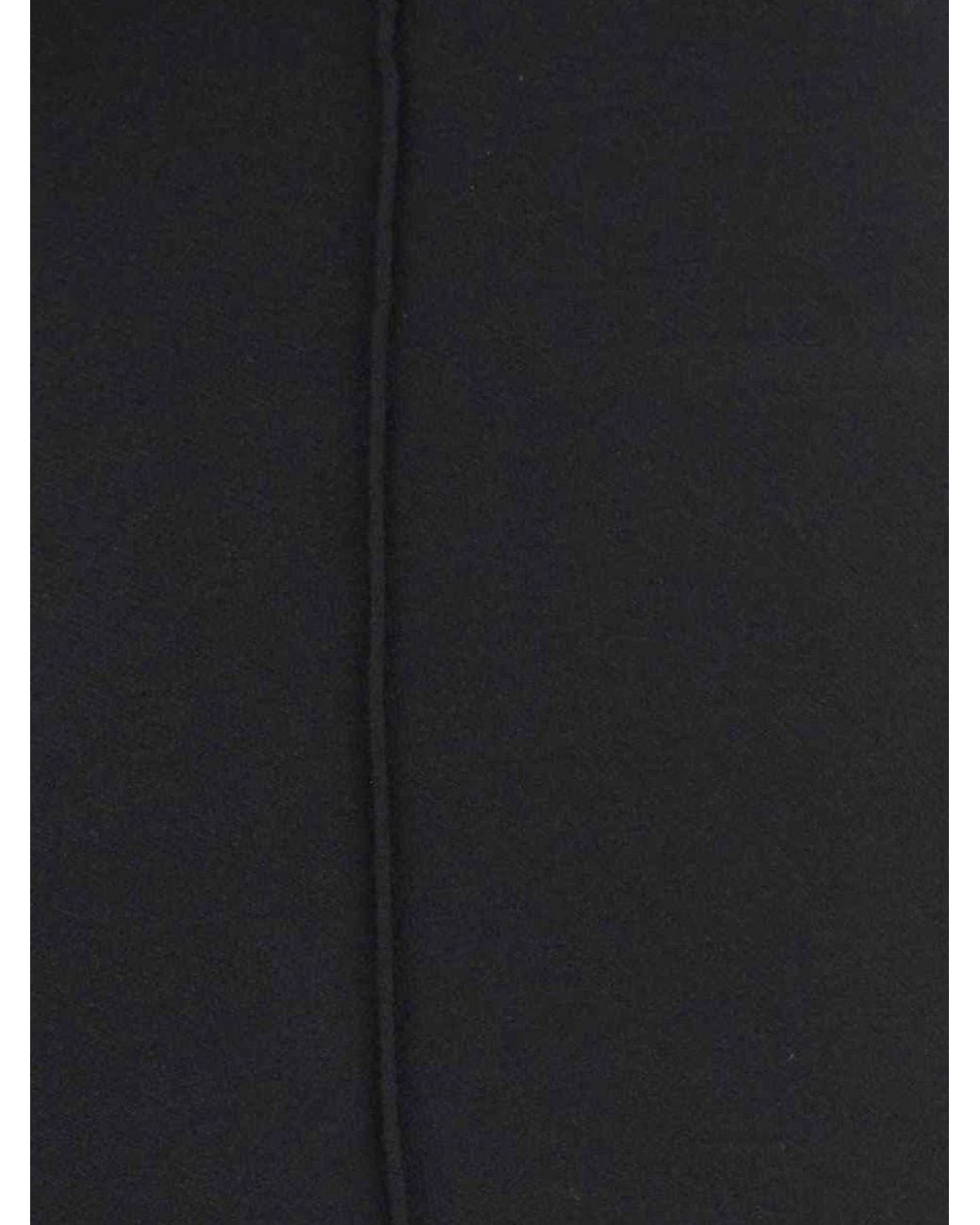 Des Phemmes Black High-Waisted Flared Crêpe Trousers